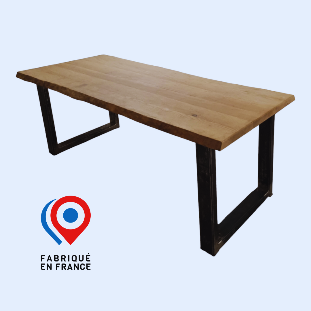 Table à manger "BASTION" en frêne massif